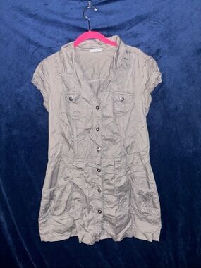 Arizona Jean Company Button-Up Shirt in Taupe